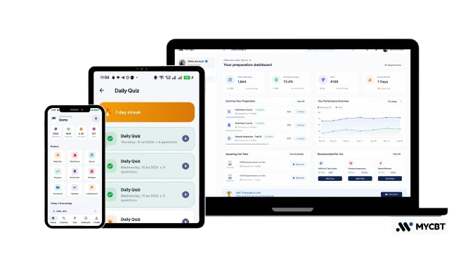 Practice anywhere, anytime on myCBT