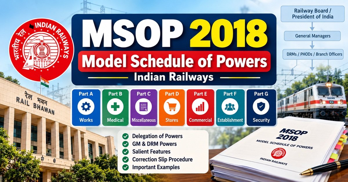 MSOP 2018: Model Schedule of Powers in Indian Railways – Complete Guide