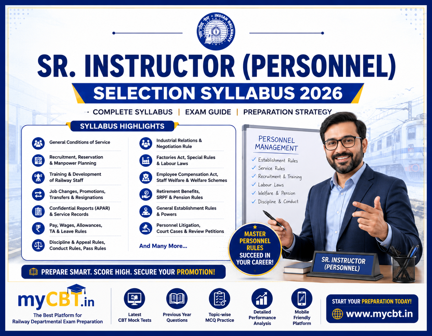 Sr. Instructor (Personnel) Selection Syllabus 2026: Complete Topics, Exam Guide & Preparation Strategy