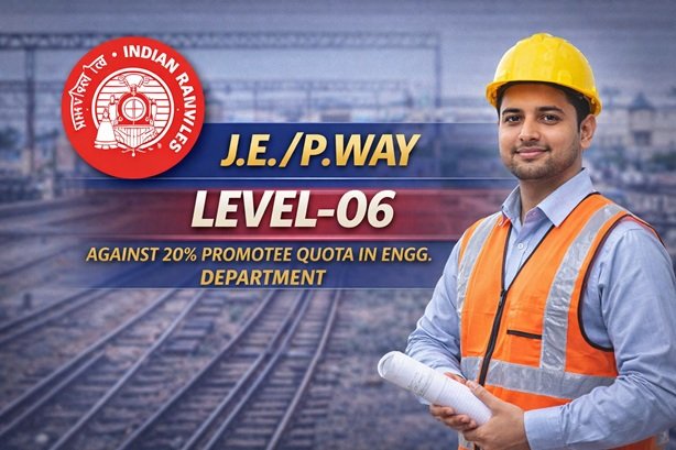 J.E./P.Way LEVEL- 06 AGAINST 20% PROMOTEE QUOTA IN ENGG. DEPARTMENT